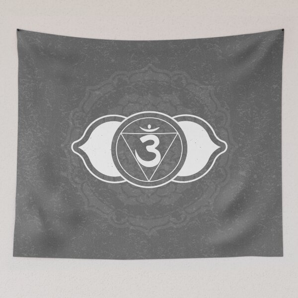 Item preview, Third Eye Chakra Mandala - Slate + Snow designed and sold by Irene Estelle.