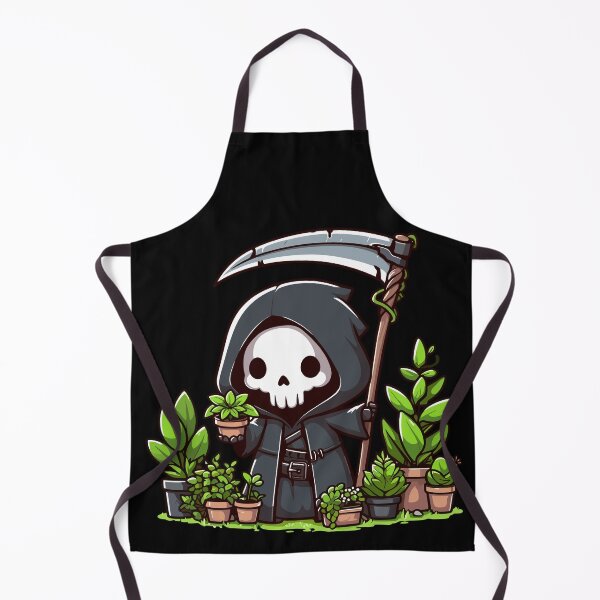 Item preview, Cute Grim Reaper Gardening designed and sold by Kawaii-n-Spice.