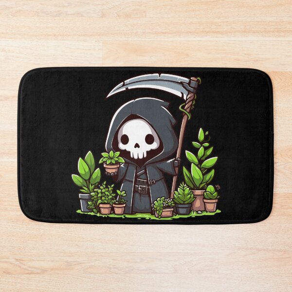 Item preview, Cute Grim Reaper Gardening designed and sold by Kawaii-n-Spice.