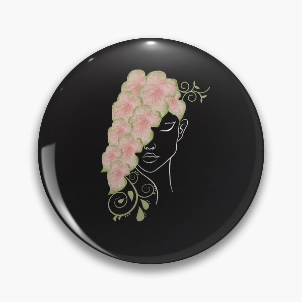 Item preview, Caladium woman face designed and sold by GrooveGrip.
