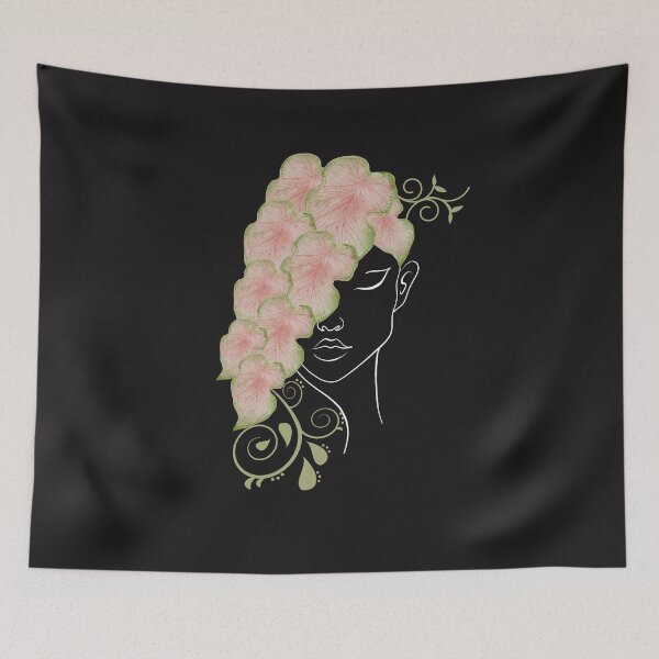 Item preview, Caladium woman face designed and sold by GrooveGrip.