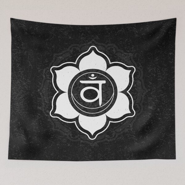 Item preview, Sacral Chakra Mandala - Coal + Snow designed and sold by Irene Estelle.