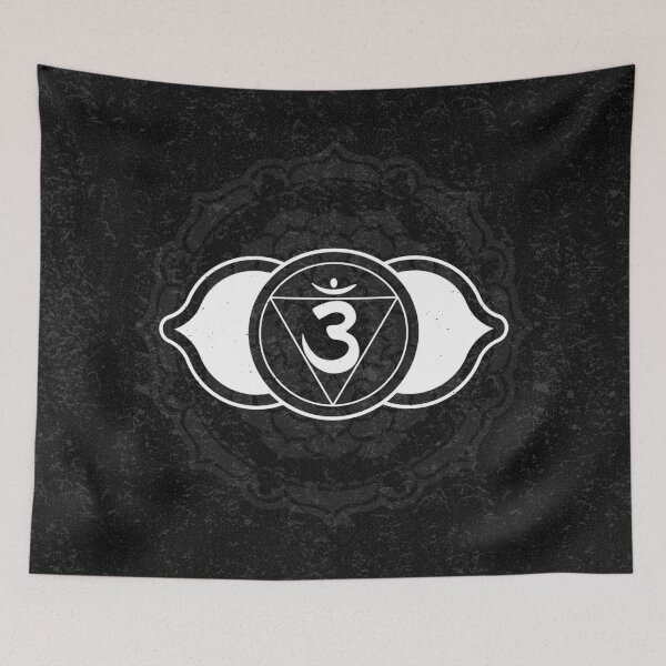 Item preview, Third Eye Chakra Mandala - Coal + Snow designed and sold by Irene Estelle.