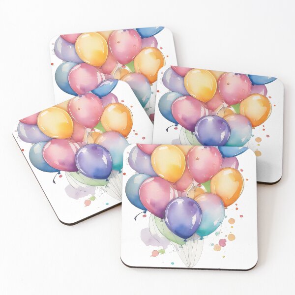 Item preview, Adhesivo colorido con ramo de globos para cumpleaños Joy (828) designed and sold by WASjourney.