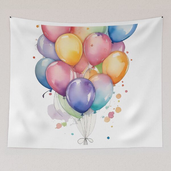 Item preview, Adhesivo colorido con ramo de globos para cumpleaños Joy (828) designed and sold by WASjourney.