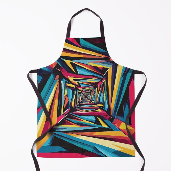Item preview, Colorful tunel made out of shapes, figures, squares and triangles with a touch of a rainbow designed and sold by Sp3ctrumOfColor.