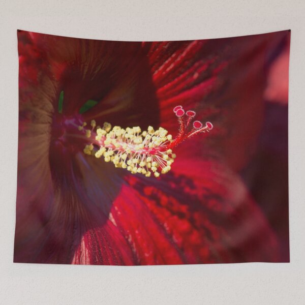 Item preview, Scarlet Petals - Hibiscus Blooms in Rich Red designed and sold by Georgia Mizuleva.