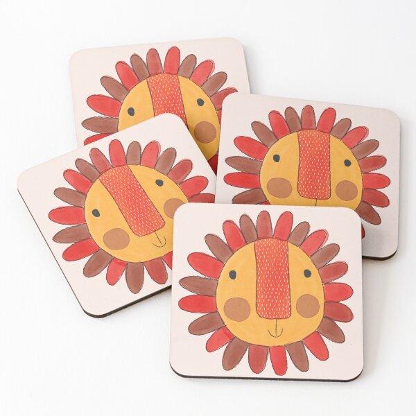 Item preview, Kitschy Lion Yellow and Red designed and sold by Shannon's Illustrations.