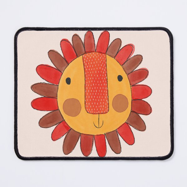 Item preview, Kitschy Lion Yellow and Red designed and sold by Shannon's Illustrations.
