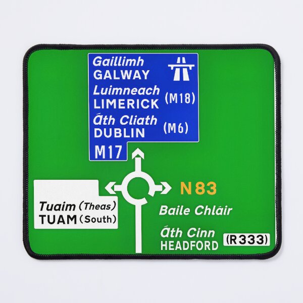 Item preview, M17 Road Sign Dublin Limerick Galway Tuam Headford Ireland designed and sold by OliDesigns.