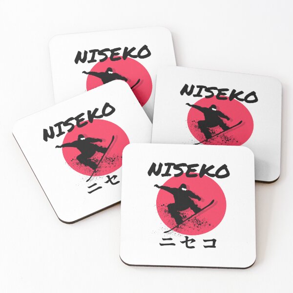 Item preview, Niseko Snowboarding Decal ニセコ 01 Black | Japan Hokkaido | Japow Powder Snow designed and sold by PawaPotto.