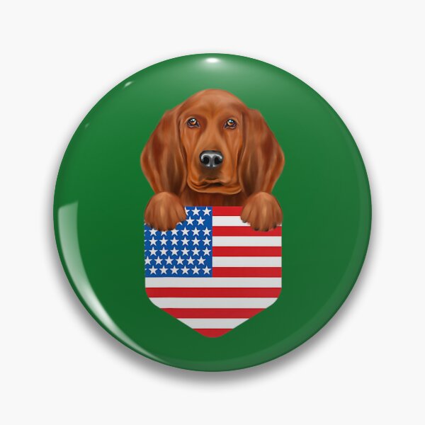 Item preview, America Flag Redbone Coonhound Dog In Pocket t t designed and sold by ElizaGraceWeddi.
