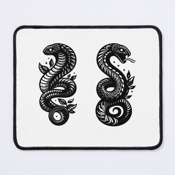 Item preview, Two Darkness Snake Tattoo Art Snake Lover Gift Tattoo Snake  designed and sold by SlocifieShop.