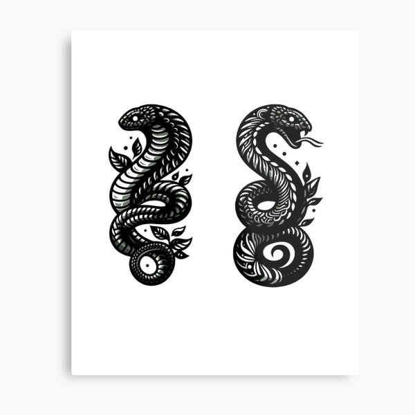 Fantastical Snake Tattoo Outlines – IMAGELLA