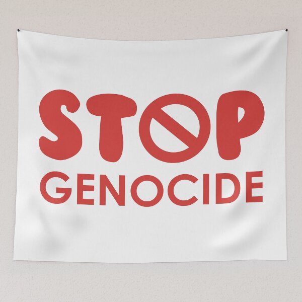 Item preview, stop genocide designed and sold by Wolagno.