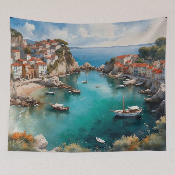 Item preview, Harbour bathed in sunlight designed and sold by Animepic222.