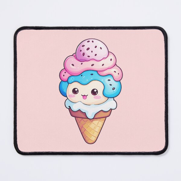 Item preview, #Ice cream, Cute Ice cream, Watercolor Ice cream, funny Ice cream face, colorful Ice cream, Ice cream drawing designed and sold by deluxelion.