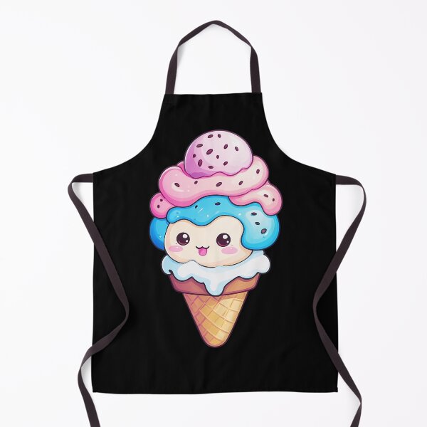 Item preview, #Ice cream, Cute Ice cream, Watercolor Ice cream, funny Ice cream face, colorful Ice cream, Ice cream drawing designed and sold by deluxelion.
