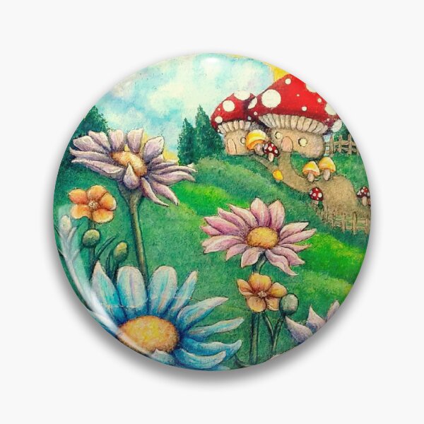 Artikelvorschau, Cottagecore Fairy Toadstool Blumengarten entworfen und verkauft von Levana-Jane.