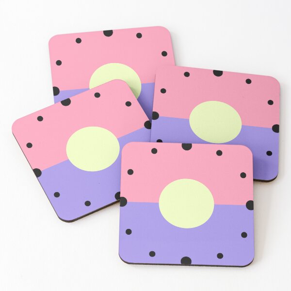 Item preview, Minimalist Clocks Light Pink and Perple | Black Dot   designed and sold by PexelAlchemy.