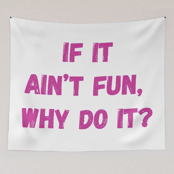 Item preview, A Rule For Living Life By in Pink designed and sold by Ducking Around.