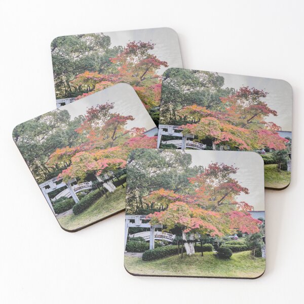 Item preview, Temple 6 - Anraku-ji - Shrine, Bridge and autumn leaves designed and sold by Japaholic.