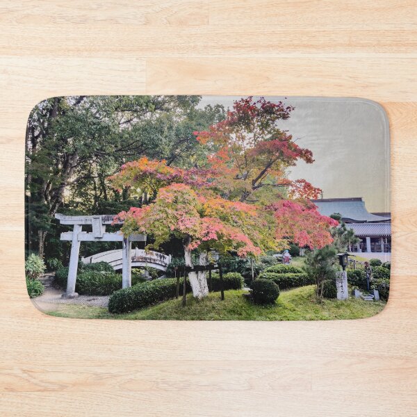 Item preview, Temple 6 - Anraku-ji - Shrine, Bridge and autumn leaves designed and sold by Japaholic.