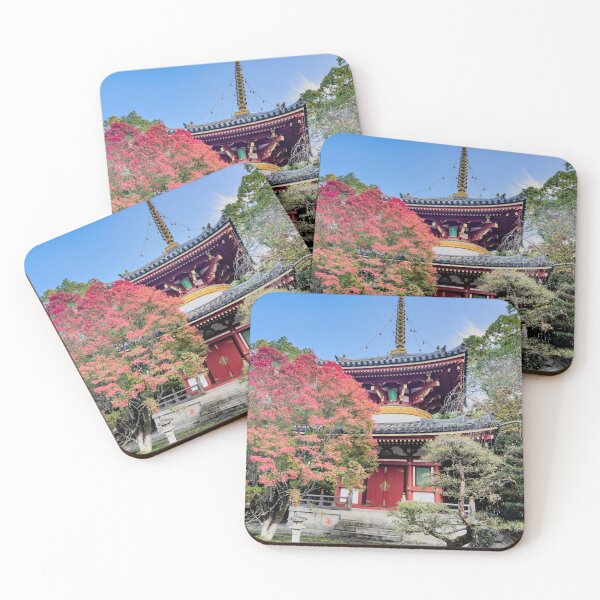 Item preview, Temple 6 - Anraku-ji - Prayer Hall and Autumn Leaves designed and sold by Japaholic.