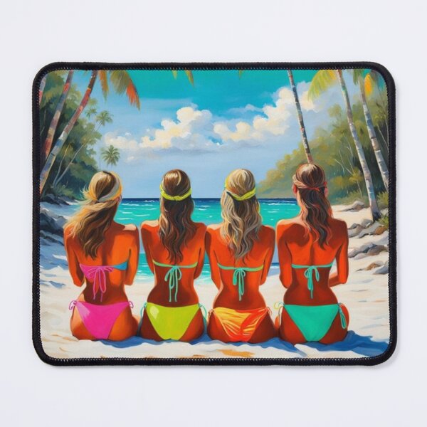 Item preview, Bikini girls on tropical beach designed and sold by JackFreestone.