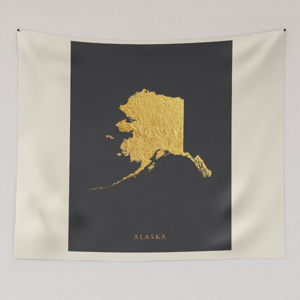 Item preview, Alaska Gold Map designed and sold by ArtPrints.