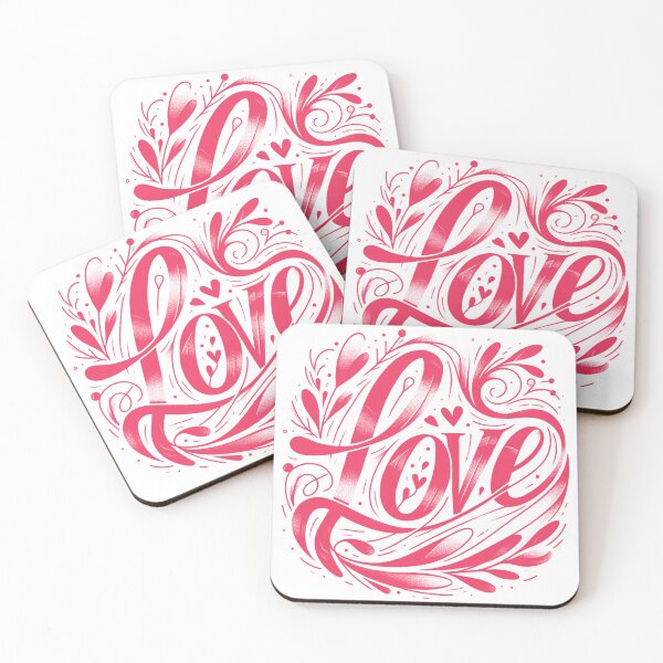 Item preview, "Pen Illustration: Stylish LOVE Letters" designed and sold by zzz888.