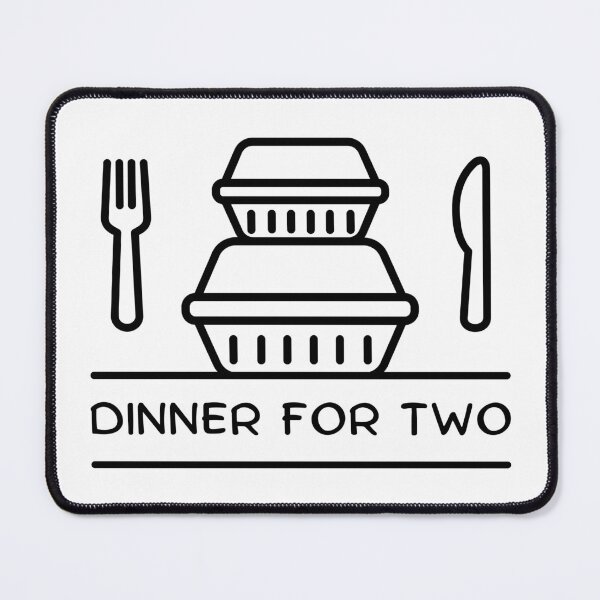 Aperçu de l'œuvre Dîner pour deux – coffrets à emporter couteau fourchette créée et vendue par wejollydigitals.
