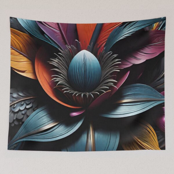 Item preview, Colorful feathers painting  designed and sold by Chantel Fourie.