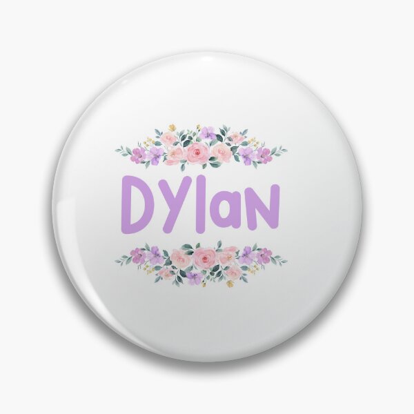 Item preview, Purple Flower Dylan Name Label designed and sold by NormadWorld.