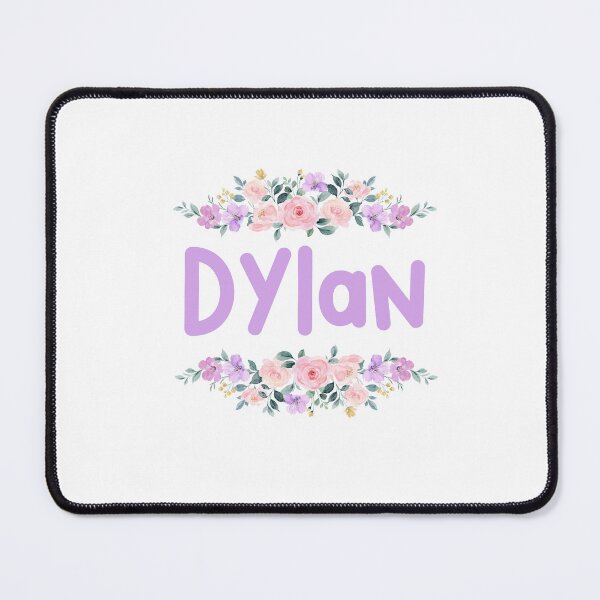 Item preview, Purple Flower Dylan Name Label designed and sold by NormadWorld.
