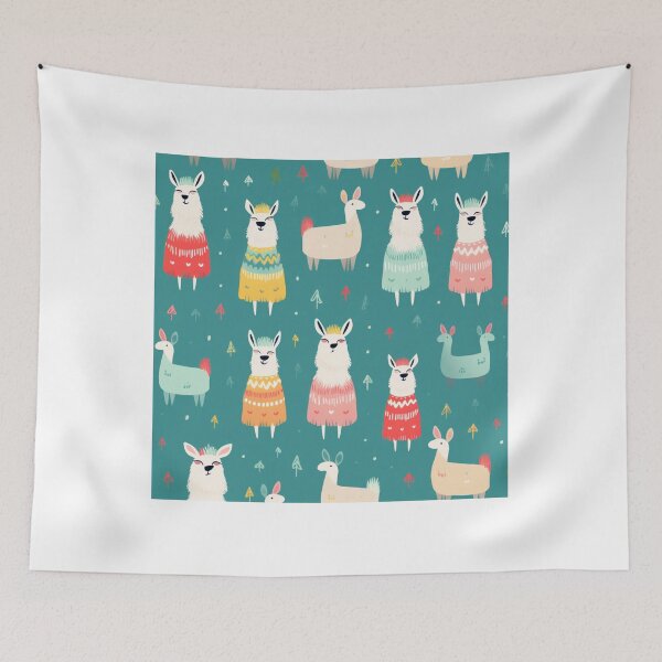 Item preview, Beauty lama kids pattern designed and sold by SmileshareShop.