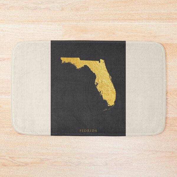 Item preview, Florida Gold Map designed and sold by ArtPrints.