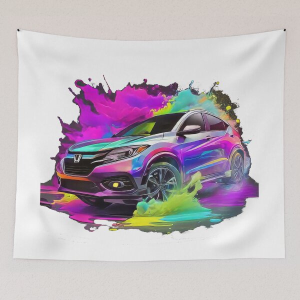 Item preview, Psychedelic Honda HR-V Sticker (840) designed and sold by WASjourney.