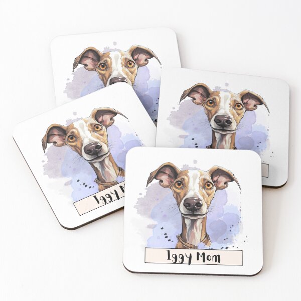 Item preview, Iggy Mom Italian Greyhound dog flat illustration designed and sold by Sleek Sketch Studio.