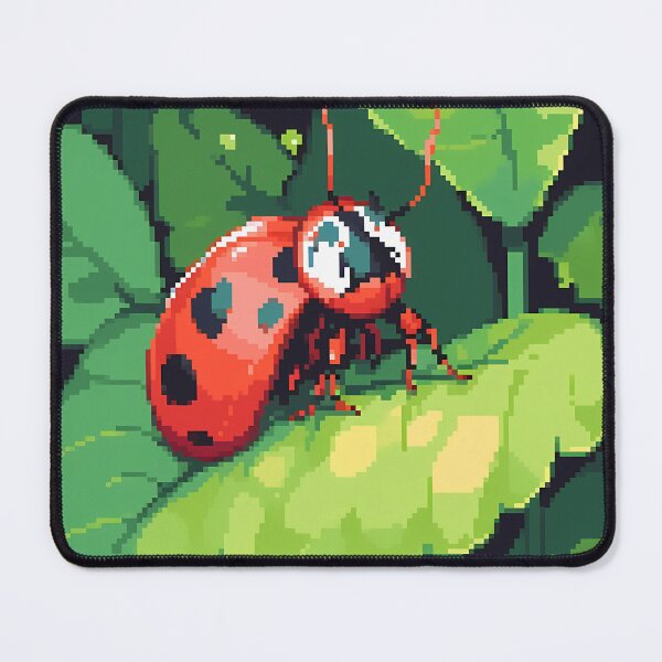 Item preview, Adorable curious Ladybug- Pixel art designed and sold by octoboobs.