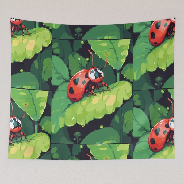 Item preview, Adorable curious Ladybug- Pixel art designed and sold by octoboobs.