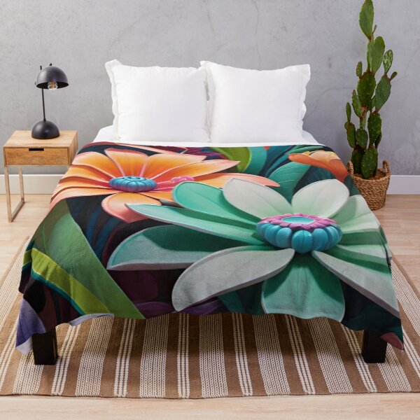 Item preview, Colorful flowers painting designed and sold by Chantel Fourie.