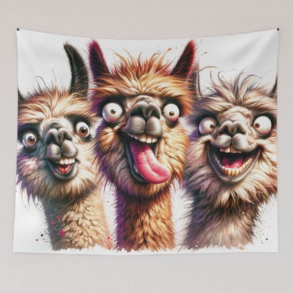 Item preview, 3 Crazy Cute Alpaca designed and sold by Random Designs.