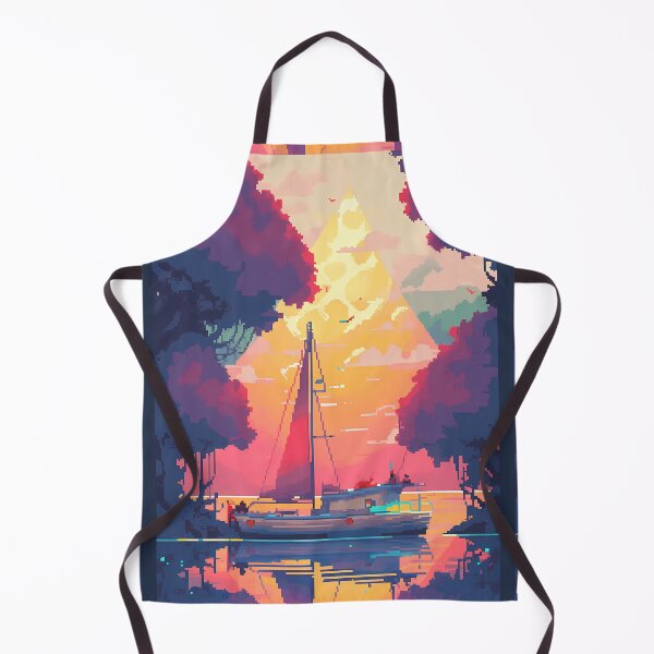 Item preview, Evening Sailing, relaxing vibes- Pixel art designed and sold by octoboobs.
