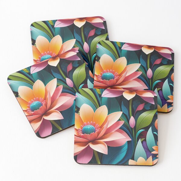Item preview, Colorful flowers painting  designed and sold by Chantel Fourie.