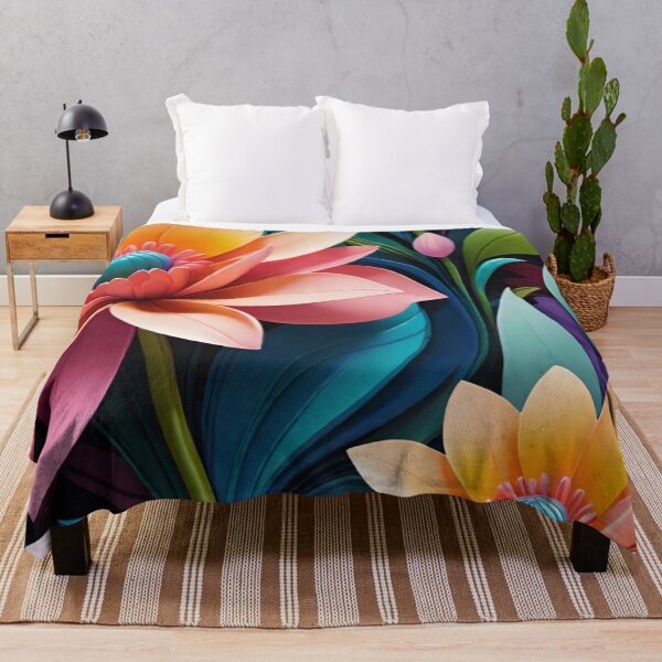 Item preview, Colorful flowers painting designed and sold by Chantel Fourie.