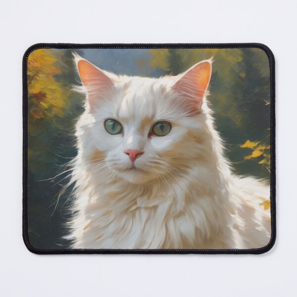 Item preview, White Cat Painting designed and sold by flowerpower999.