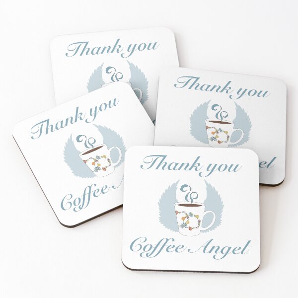 Item preview, Thank you coffee angel designed and sold by Flowersonstuff.