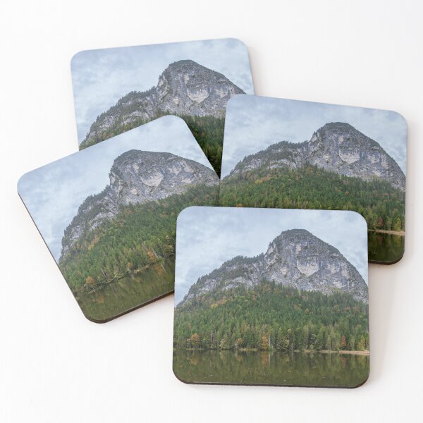 Item preview, Pflegersee with an inn under an overcast sky, Garmisch-Partenkirchen designed and sold by Torsten  Krüger.