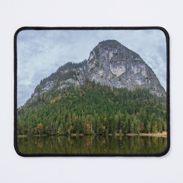Item preview, Pflegersee with an inn under an overcast sky, Garmisch-Partenkirchen designed and sold by Torsten  Krüger.